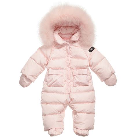 burberry gold baby snowsuit|designer snowsuits for baby girl.